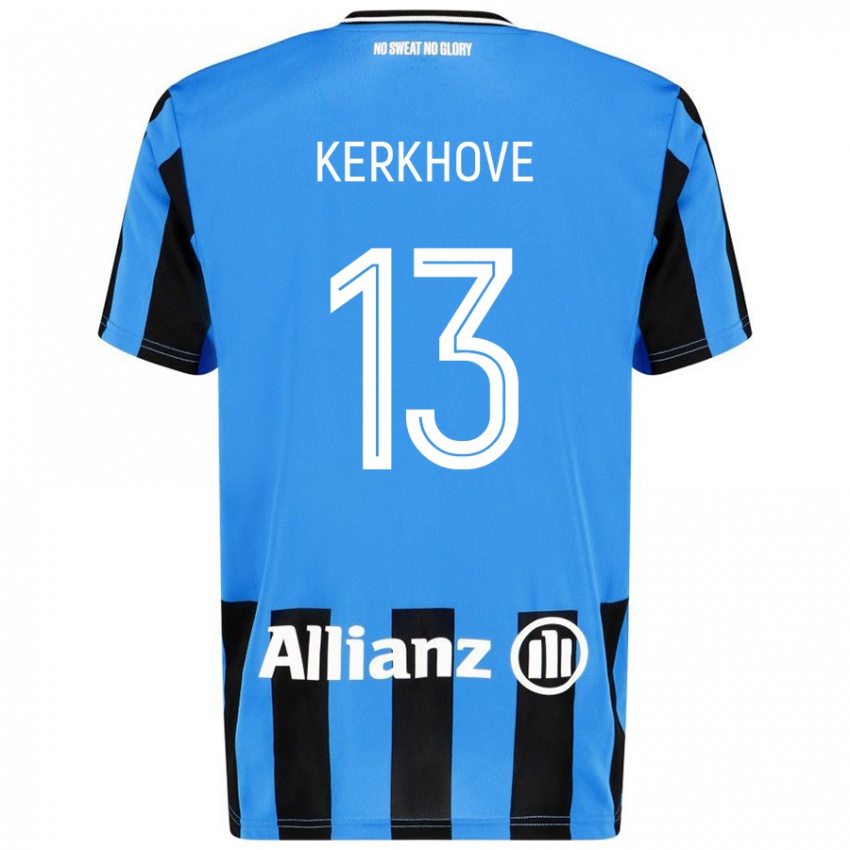 Kinderen Angel Kerkhove #13 Hemelsblauw Zwart Thuisshirt Thuistenue 2024/25 T-Shirt