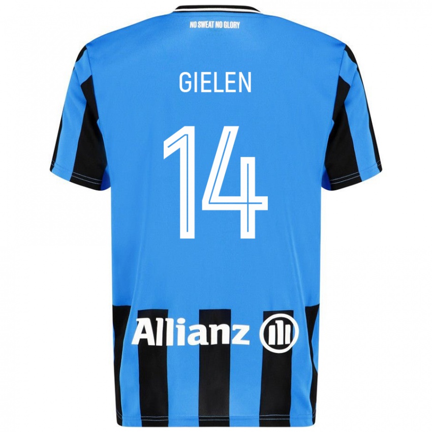 Kinderen Sterre Gielen #14 Hemelsblauw Zwart Thuisshirt Thuistenue 2024/25 T-Shirt