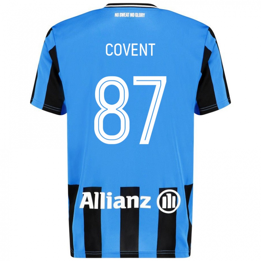 Kinderen Jorijn Covent #87 Hemelsblauw Zwart Thuisshirt Thuistenue 2024/25 T-Shirt