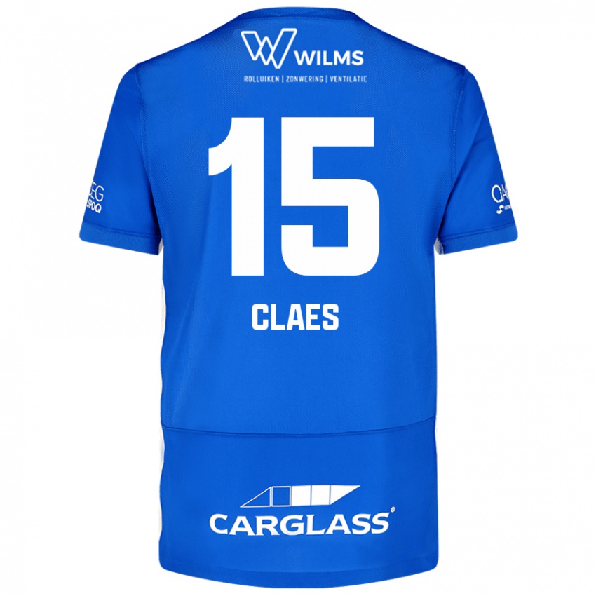 Kinderen Thomas Claes #15 Blauw Thuisshirt Thuistenue 2024/25 T-Shirt