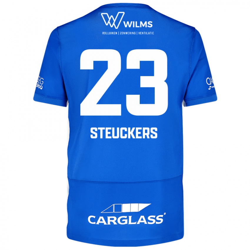 Kinderen Jarne Steuckers #23 Blauw Thuisshirt Thuistenue 2024/25 T-Shirt