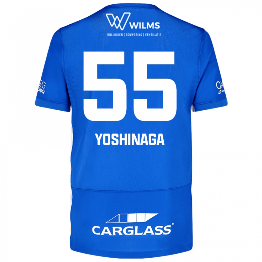 Kinderen Yumeki Yoshinaga #55 Blauw Thuisshirt Thuistenue 2024/25 T-Shirt