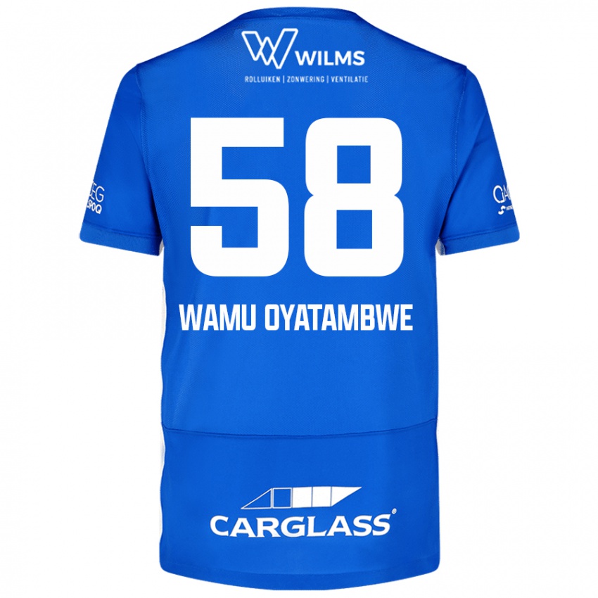 Kinderen Matthias Wamu Oyatambwe #58 Blauw Thuisshirt Thuistenue 2024/25 T-Shirt