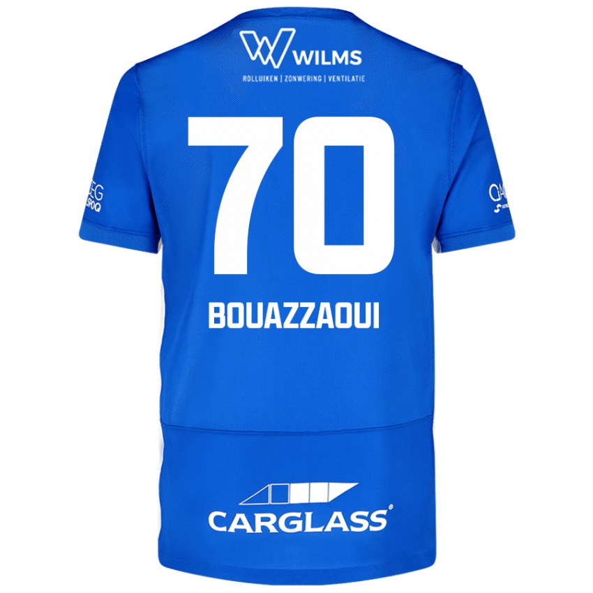 Kinderen Ilyas Bouazzaoui #70 Blauw Thuisshirt Thuistenue 2024/25 T-Shirt