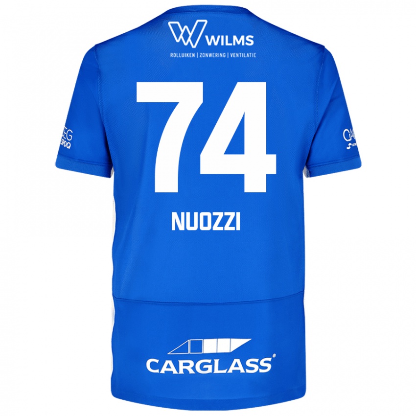 Kinderen Cédric Nuozzi #74 Blauw Thuisshirt Thuistenue 2024/25 T-Shirt