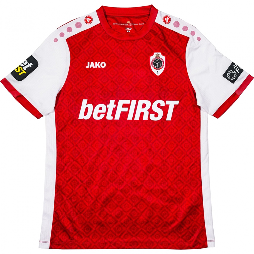 Kinderen Jairo Riedewald #4 Rood Wit Thuisshirt Thuistenue 2024/25 T-Shirt