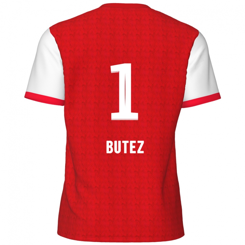 Kinderen Jean Butez #1 Rood Wit Thuisshirt Thuistenue 2024/25 T-Shirt