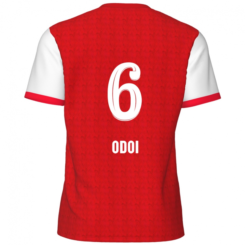 Kinderen Denis Odoi #6 Rood Wit Thuisshirt Thuistenue 2024/25 T-Shirt