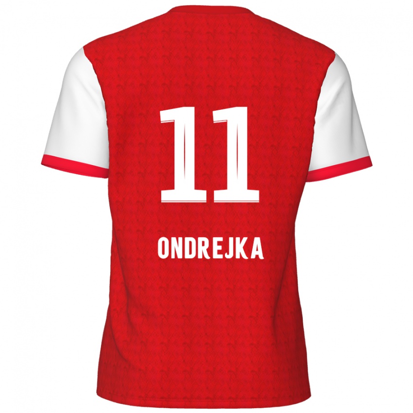 Kinderen Jacob Ondrejka #11 Rood Wit Thuisshirt Thuistenue 2024/25 T-Shirt