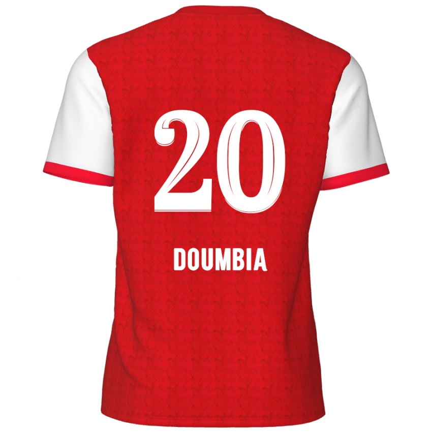 Kinderen Mahamadou Doumbia #20 Rood Wit Thuisshirt Thuistenue 2024/25 T-Shirt