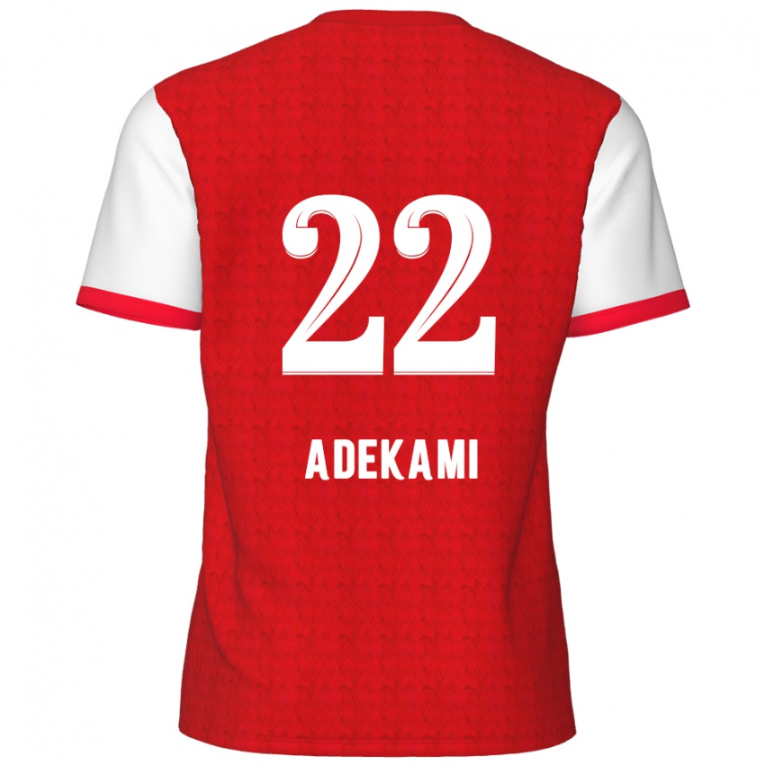 Kinderen Farouck Adekami #22 Rood Wit Thuisshirt Thuistenue 2024/25 T-Shirt