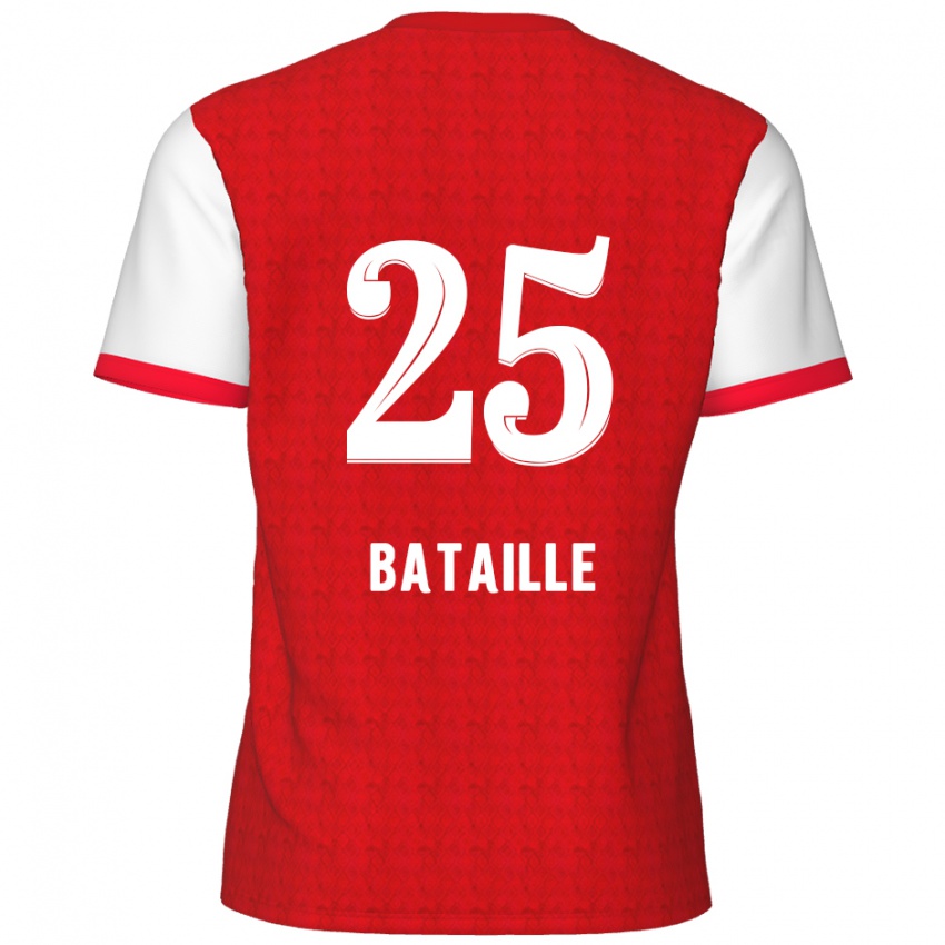 Kinderen Jelle Bataille #25 Rood Wit Thuisshirt Thuistenue 2024/25 T-Shirt