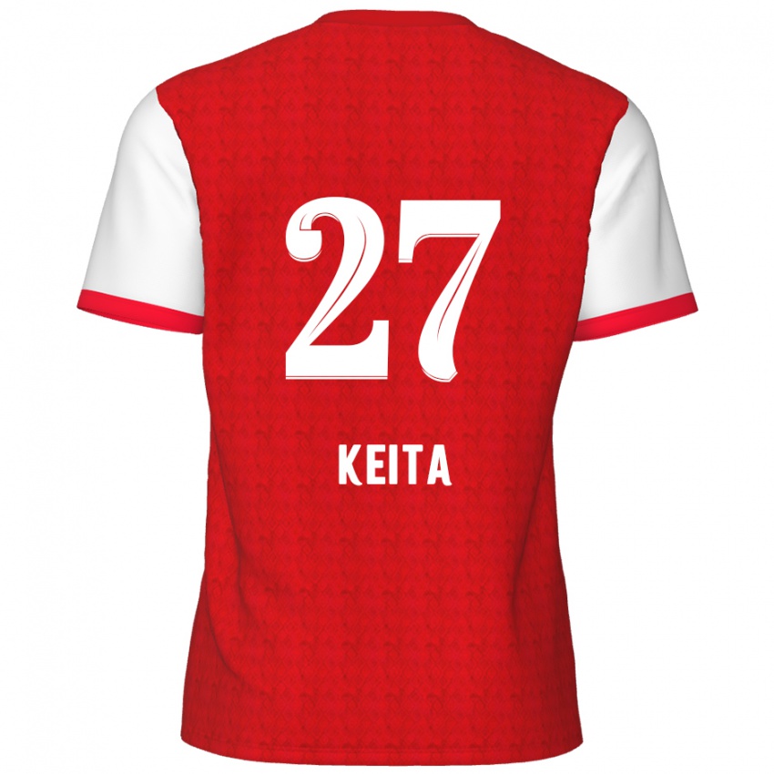 Kinderen Mandela Keita #27 Rood Wit Thuisshirt Thuistenue 2024/25 T-Shirt