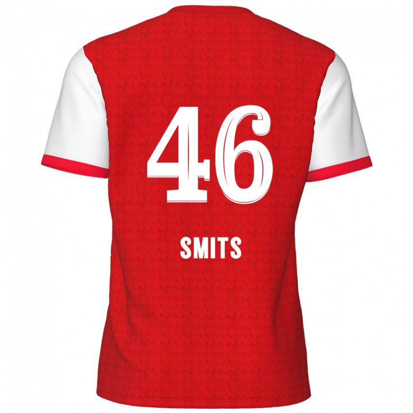 Kinderen Milan Smits #46 Rood Wit Thuisshirt Thuistenue 2024/25 T-Shirt