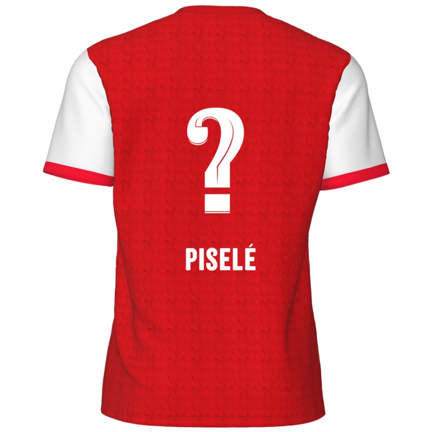 Kinderen Lowie Piselé #0 Rood Wit Thuisshirt Thuistenue 2024/25 T-Shirt