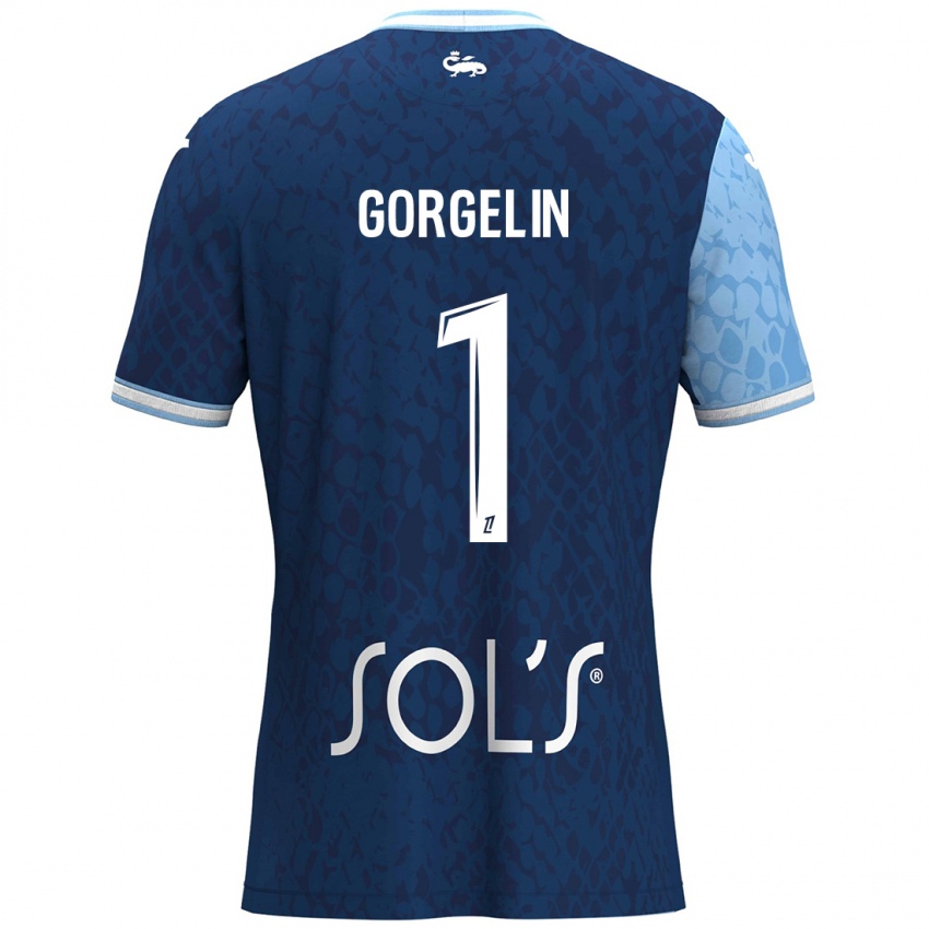 Kinderen Mathieu Gorgelin #1 Hemelsblauw Donkerblauw Thuisshirt Thuistenue 2024/25 T-Shirt