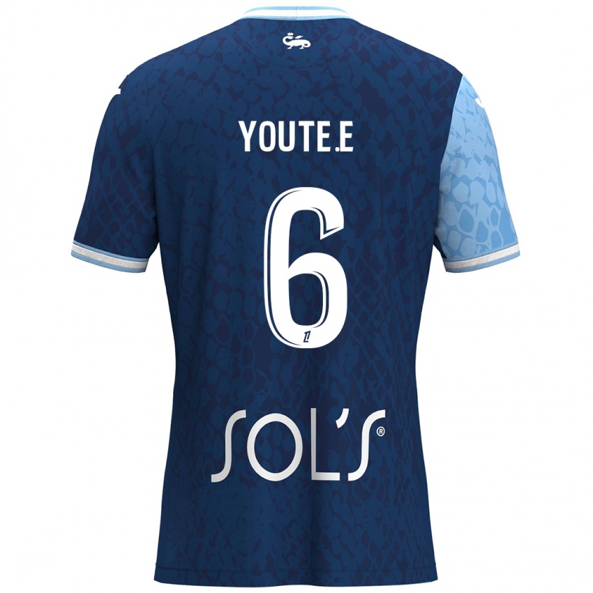 Kinderen Étienne Youté Kinkoué #6 Hemelsblauw Donkerblauw Thuisshirt Thuistenue 2024/25 T-Shirt