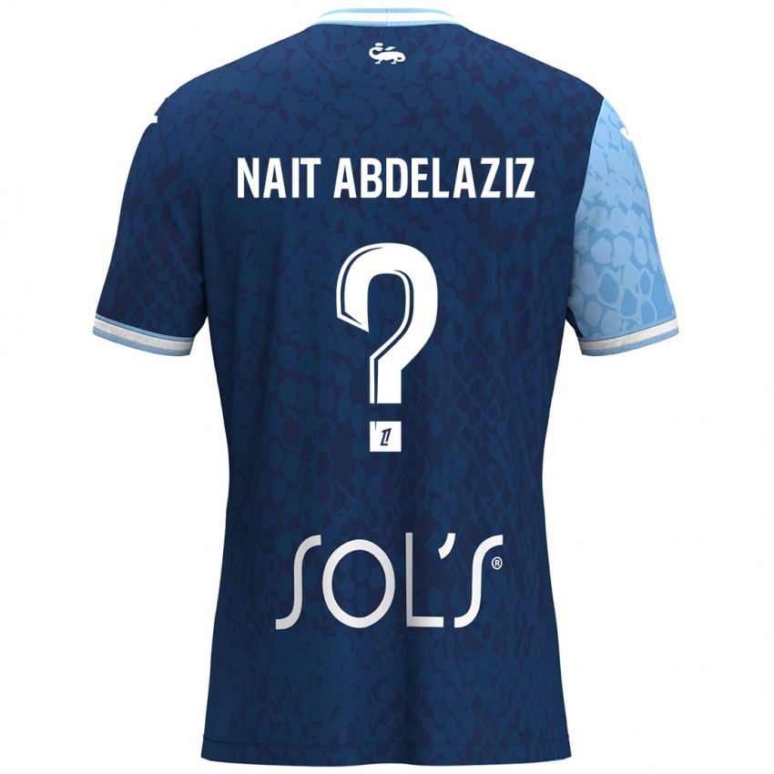 Kinderen Elias Naït Abdelaziz #0 Hemelsblauw Donkerblauw Thuisshirt Thuistenue 2024/25 T-Shirt