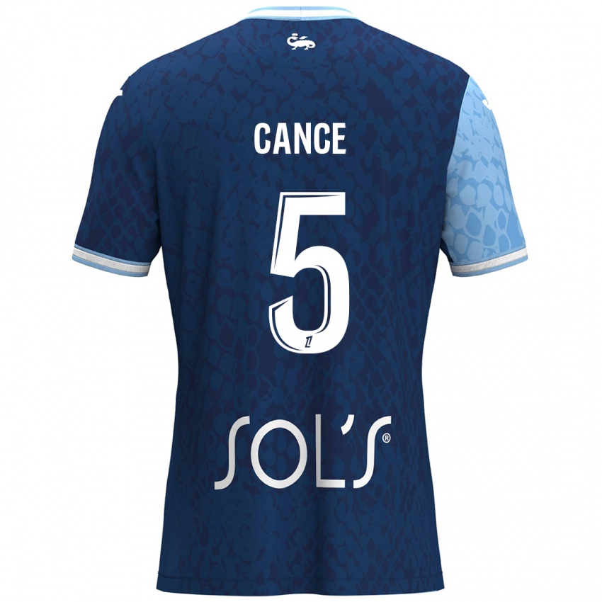 Kinderen Laurie Cance #5 Hemelsblauw Donkerblauw Thuisshirt Thuistenue 2024/25 T-Shirt