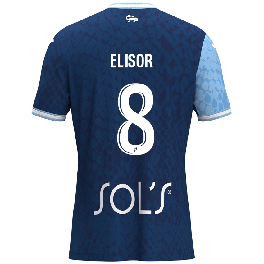 Kinderen Salomé Elisor #8 Hemelsblauw Donkerblauw Thuisshirt Thuistenue 2024/25 T-Shirt