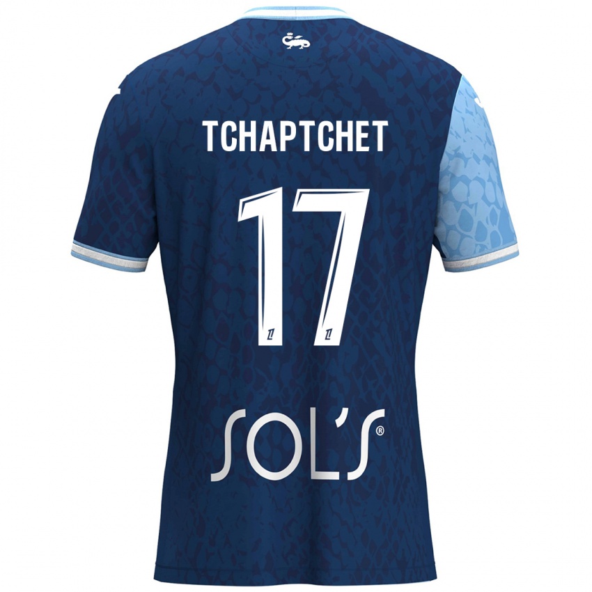 Kinderen Chanel Tchaptchet #17 Hemelsblauw Donkerblauw Thuisshirt Thuistenue 2024/25 T-Shirt