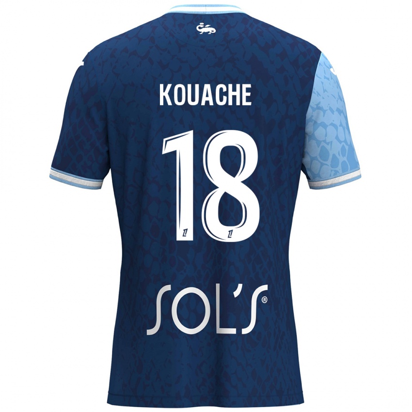 Kinderen Éva Kouache #18 Hemelsblauw Donkerblauw Thuisshirt Thuistenue 2024/25 T-Shirt