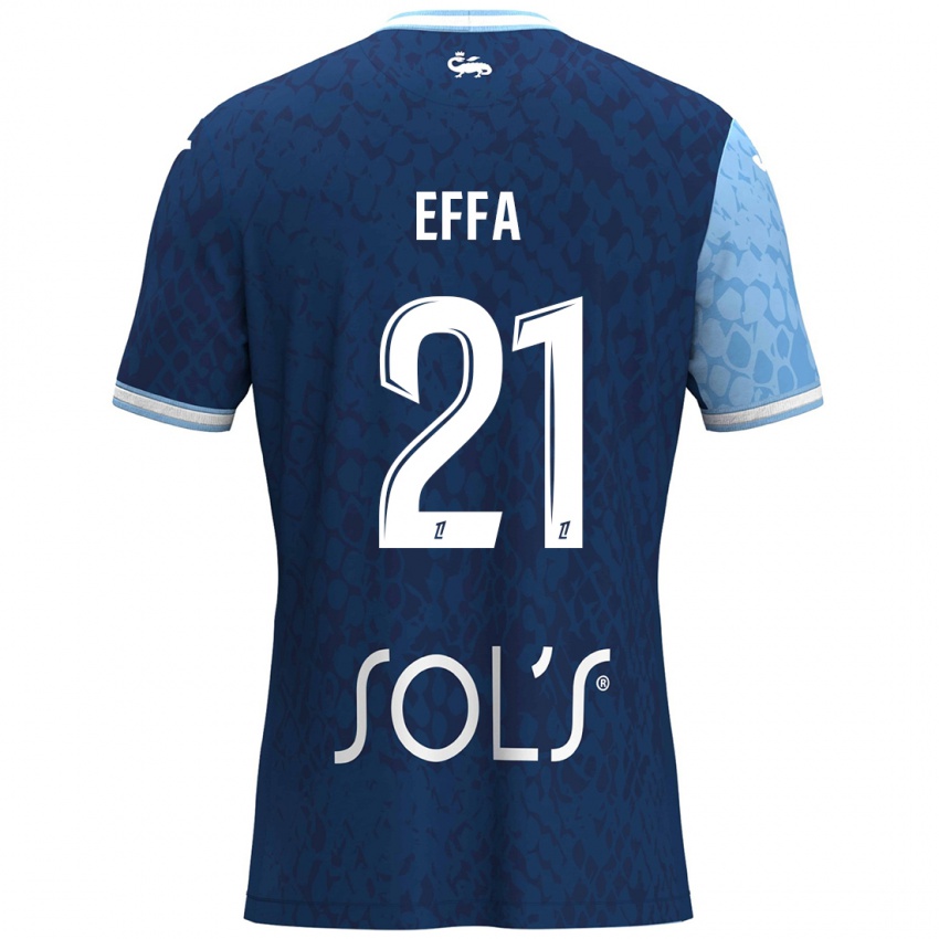 Kinderen Chancelle Effa Effa #21 Hemelsblauw Donkerblauw Thuisshirt Thuistenue 2024/25 T-Shirt