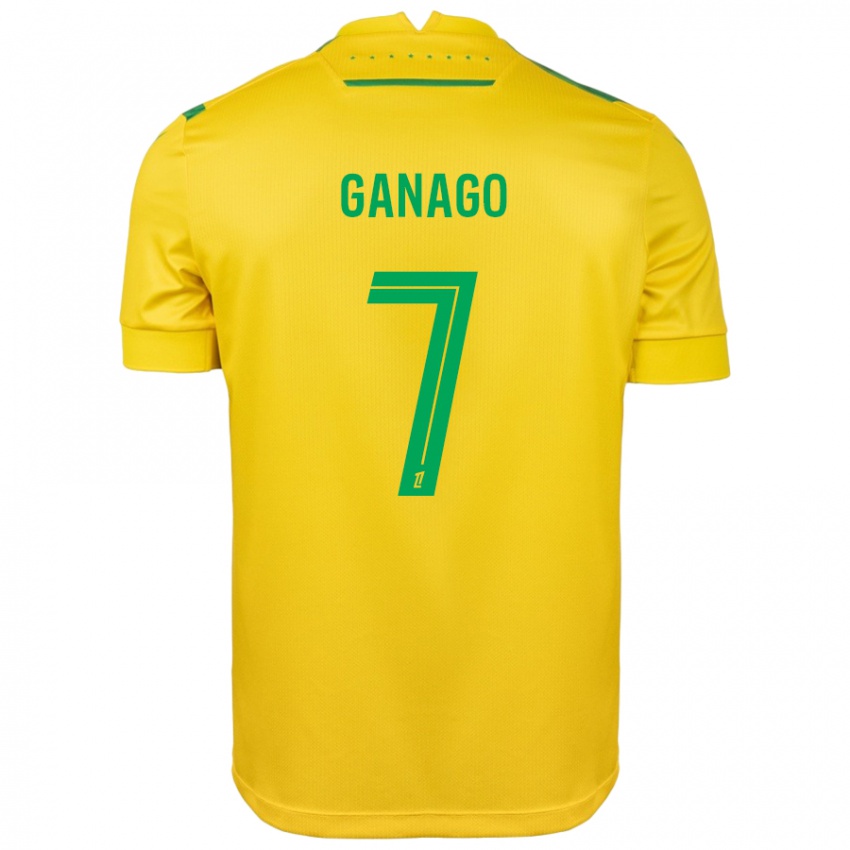 Kinderen Ignatius Ganago #7 Geel Groen Thuisshirt Thuistenue 2024/25 T-Shirt