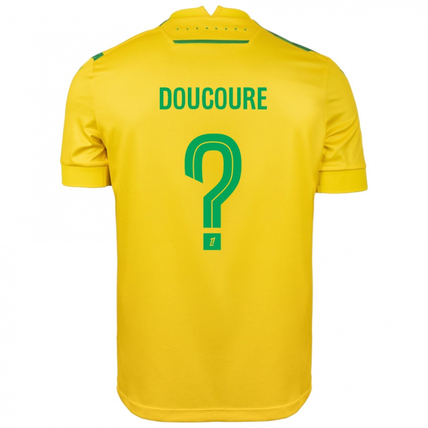 Kinderen Sekou Doucoure #0 Geel Groen Thuisshirt Thuistenue 2024/25 T-Shirt