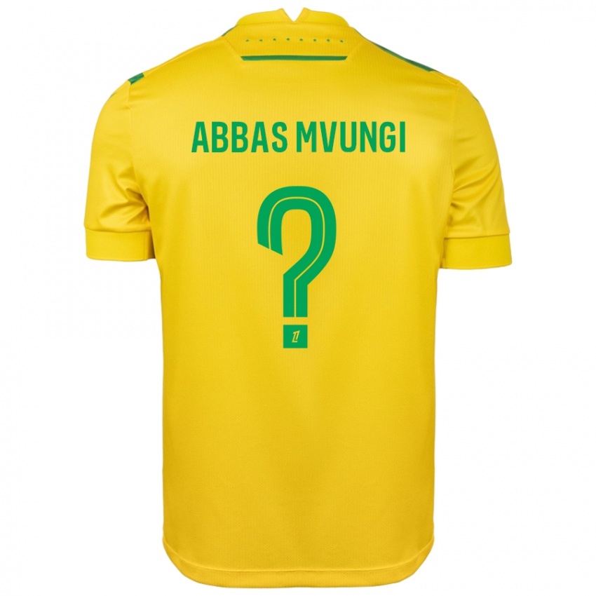 Kinderen Omar Abbas Mvungi #0 Geel Groen Thuisshirt Thuistenue 2024/25 T-Shirt