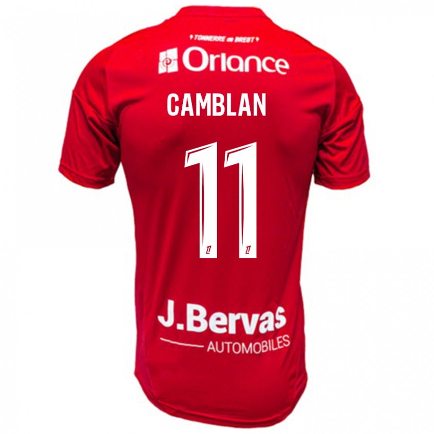 Kinderen Axel Camblan #11 Rood Wit Thuisshirt Thuistenue 2024/25 T-Shirt