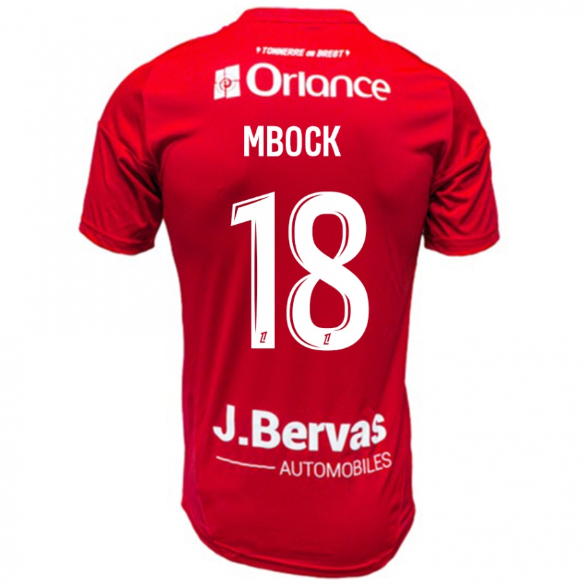 Kinderen Hianga'a Mbock #18 Rood Wit Thuisshirt Thuistenue 2024/25 T-Shirt