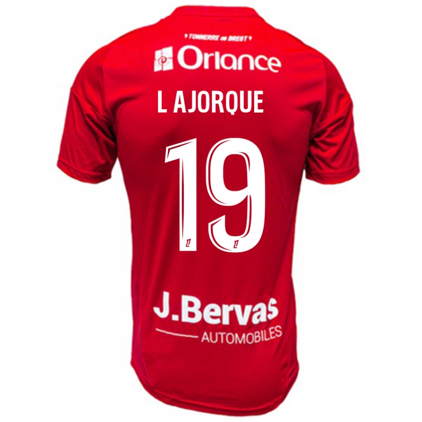 Kinderen Ludovic Ajorque #19 Rood Wit Thuisshirt Thuistenue 2024/25 T-Shirt