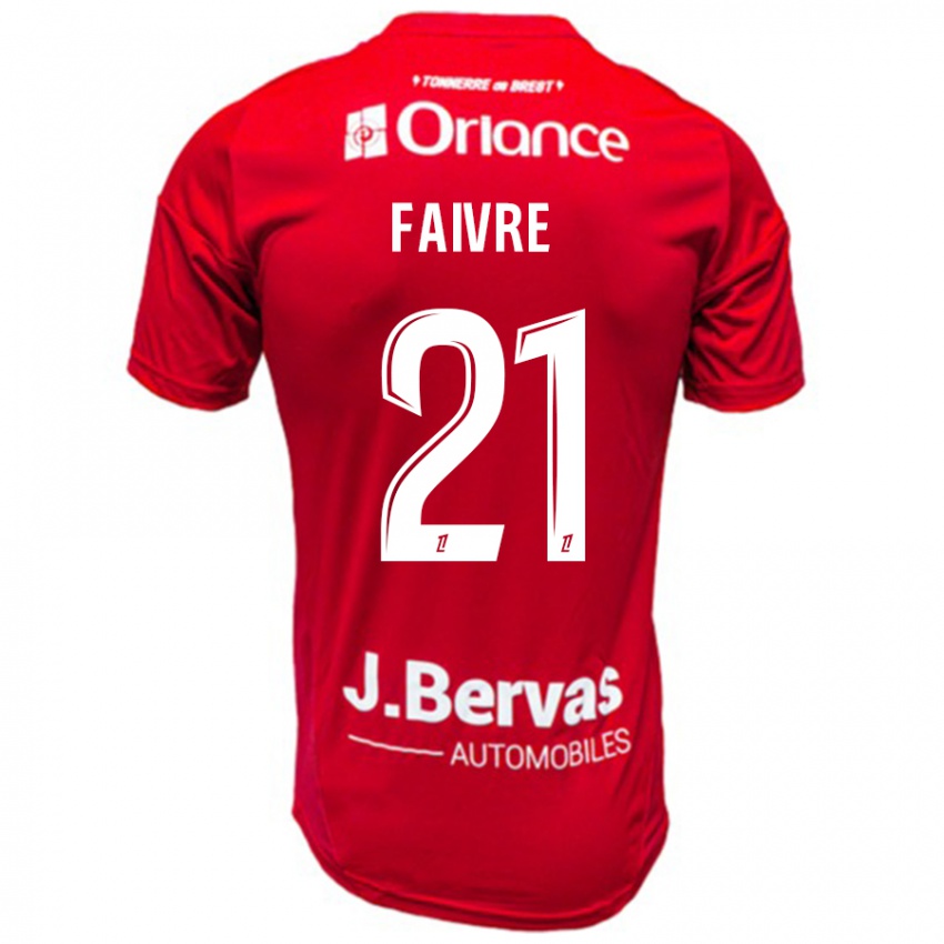 Kinderen Romain Faivre #21 Rood Wit Thuisshirt Thuistenue 2024/25 T-Shirt