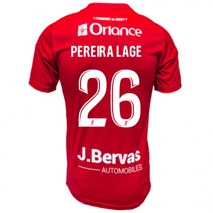 Kinderen Mathias Pereira Lage #26 Rood Wit Thuisshirt Thuistenue 2024/25 T-Shirt