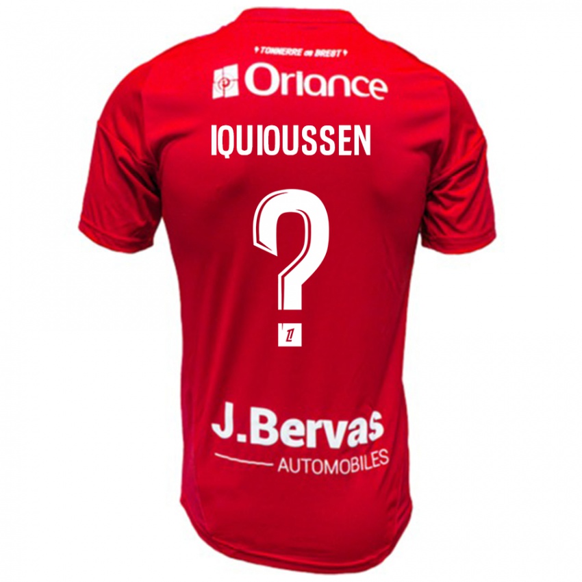 Kinderen Adam Iquioussen #0 Rood Wit Thuisshirt Thuistenue 2024/25 T-Shirt