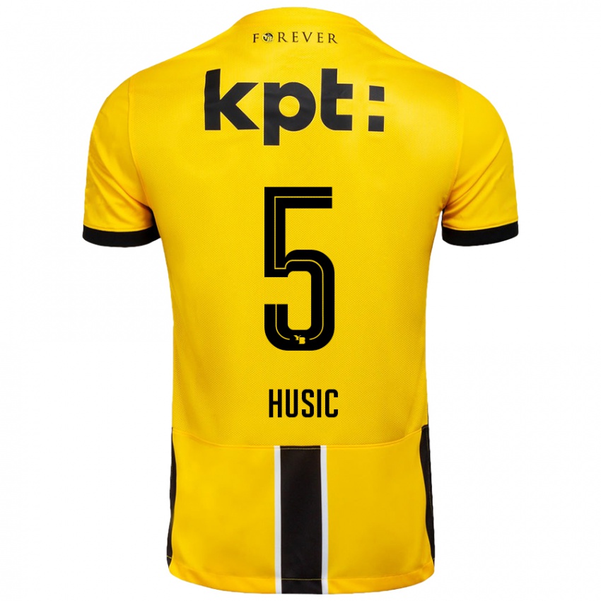 Kinderen Anel Husic #5 Geel Zwart Thuisshirt Thuistenue 2024/25 T-Shirt