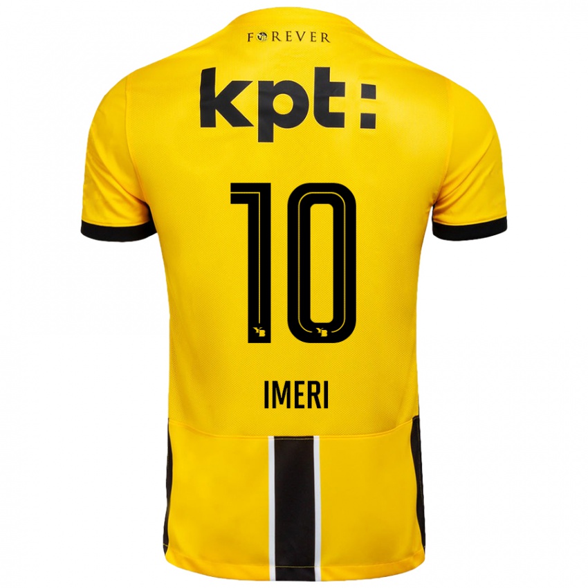 Kinderen Kastriot Imeri #10 Geel Zwart Thuisshirt Thuistenue 2024/25 T-Shirt