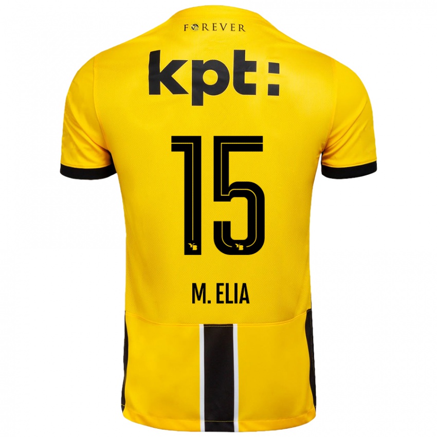 Kinderen Meschack Elia #15 Geel Zwart Thuisshirt Thuistenue 2024/25 T-Shirt