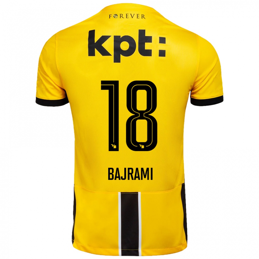 Kinderen Ardian Bajrami #18 Geel Zwart Thuisshirt Thuistenue 2024/25 T-Shirt