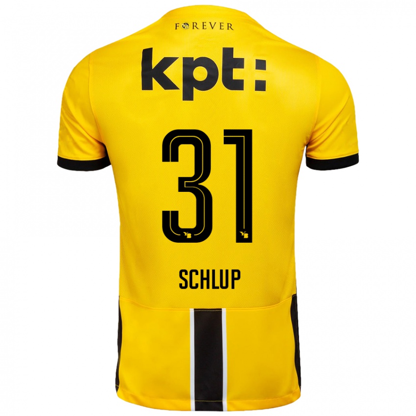 Kinderen Giulia Schlup #31 Geel Zwart Thuisshirt Thuistenue 2024/25 T-Shirt