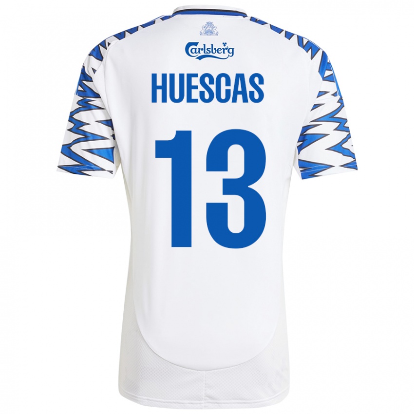 Kinderen Rodrigo Huescas #13 Wit Hemelsblauw Thuisshirt Thuistenue 2024/25 T-Shirt