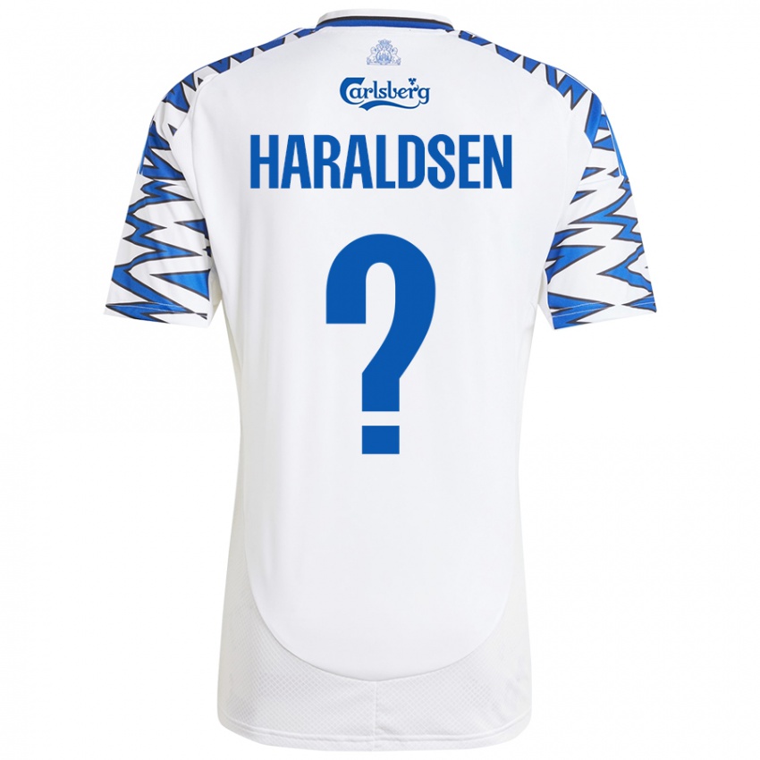 Kinderen Henrik Haraldsen #0 Wit Hemelsblauw Thuisshirt Thuistenue 2024/25 T-Shirt