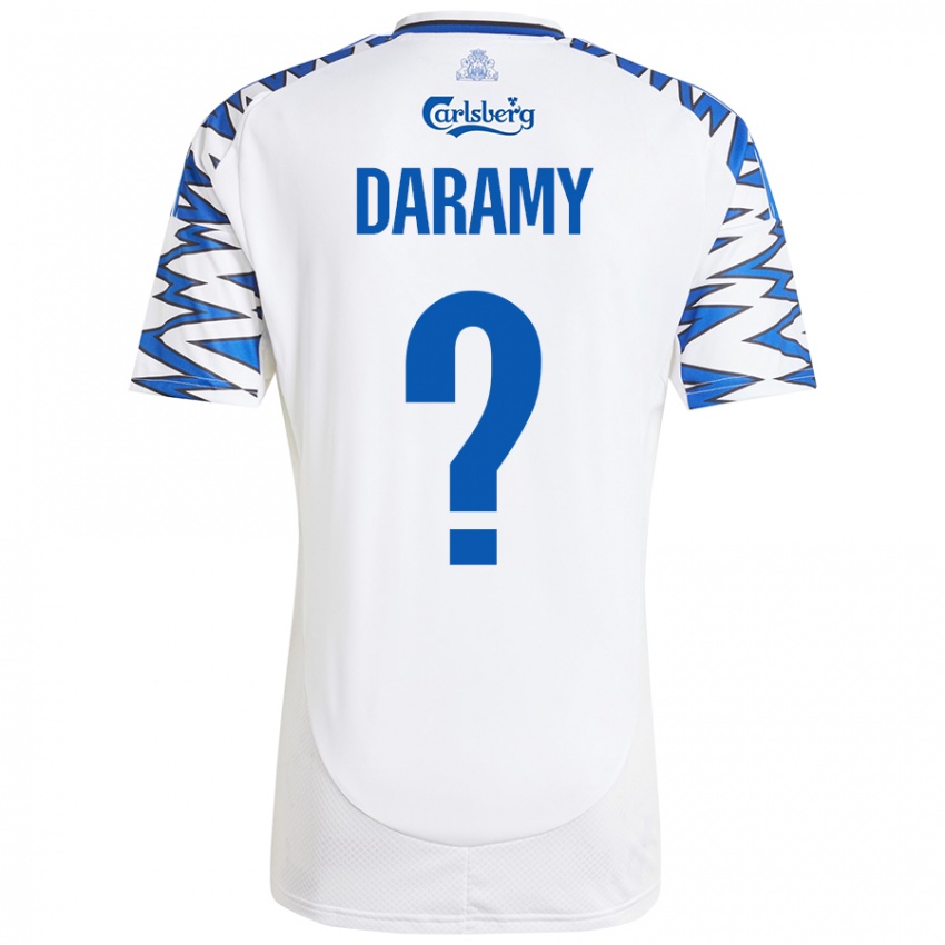 Kinderen Abdul Daramy #0 Wit Hemelsblauw Thuisshirt Thuistenue 2024/25 T-Shirt