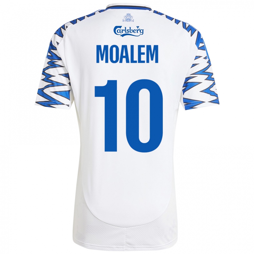 Kinderen Jonathan Moalem #10 Wit Hemelsblauw Thuisshirt Thuistenue 2024/25 T-Shirt