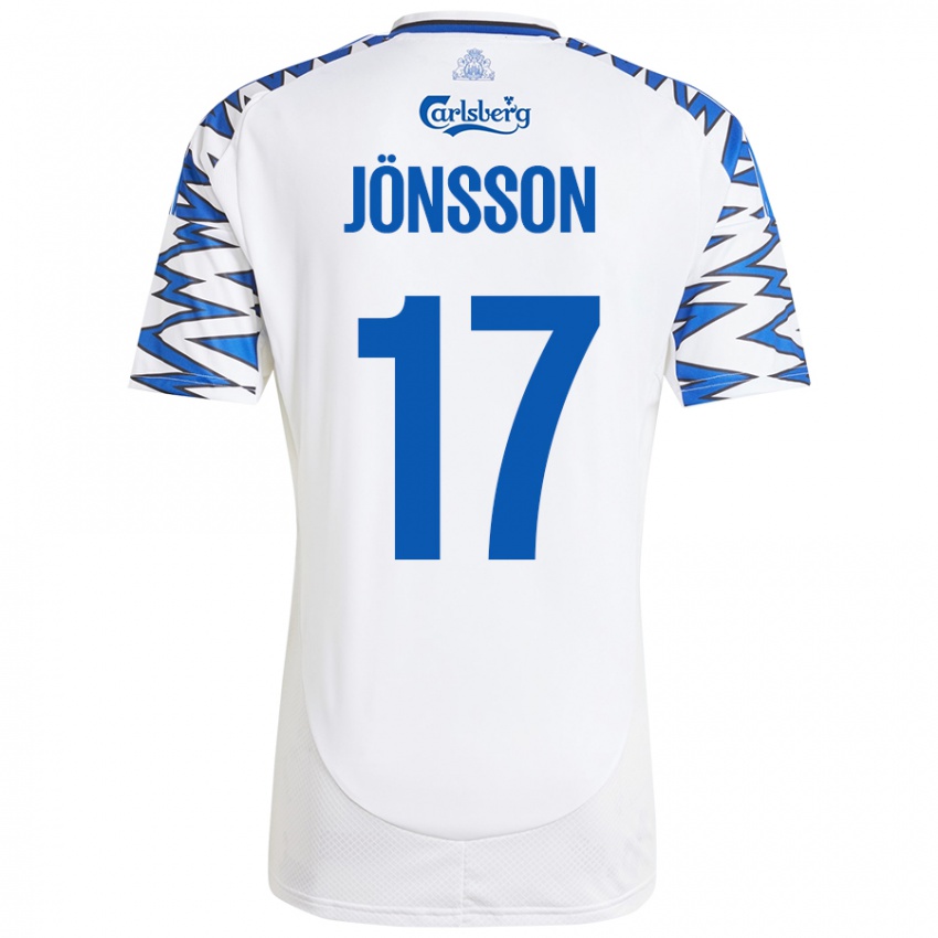 Kinderen Neo Jönsson #17 Wit Hemelsblauw Thuisshirt Thuistenue 2024/25 T-Shirt