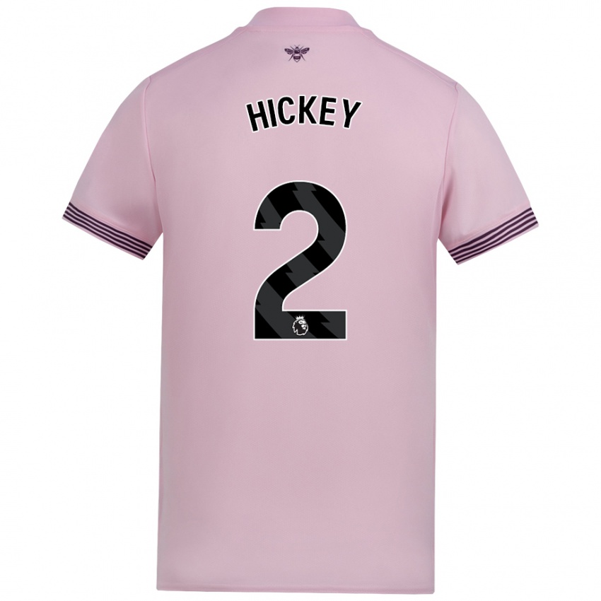 Kinderen Aaron Hickey #2 Roze Uitshirt Uittenue 2024/25 T-Shirt