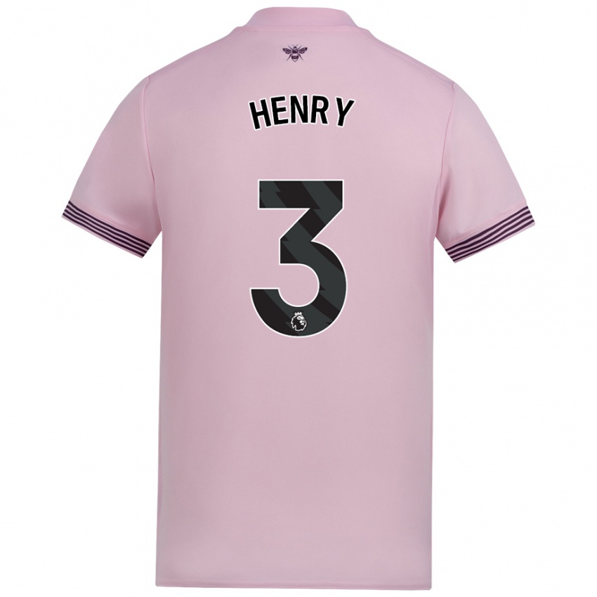 Kinderen Rico Henry #3 Roze Uitshirt Uittenue 2024/25 T-Shirt