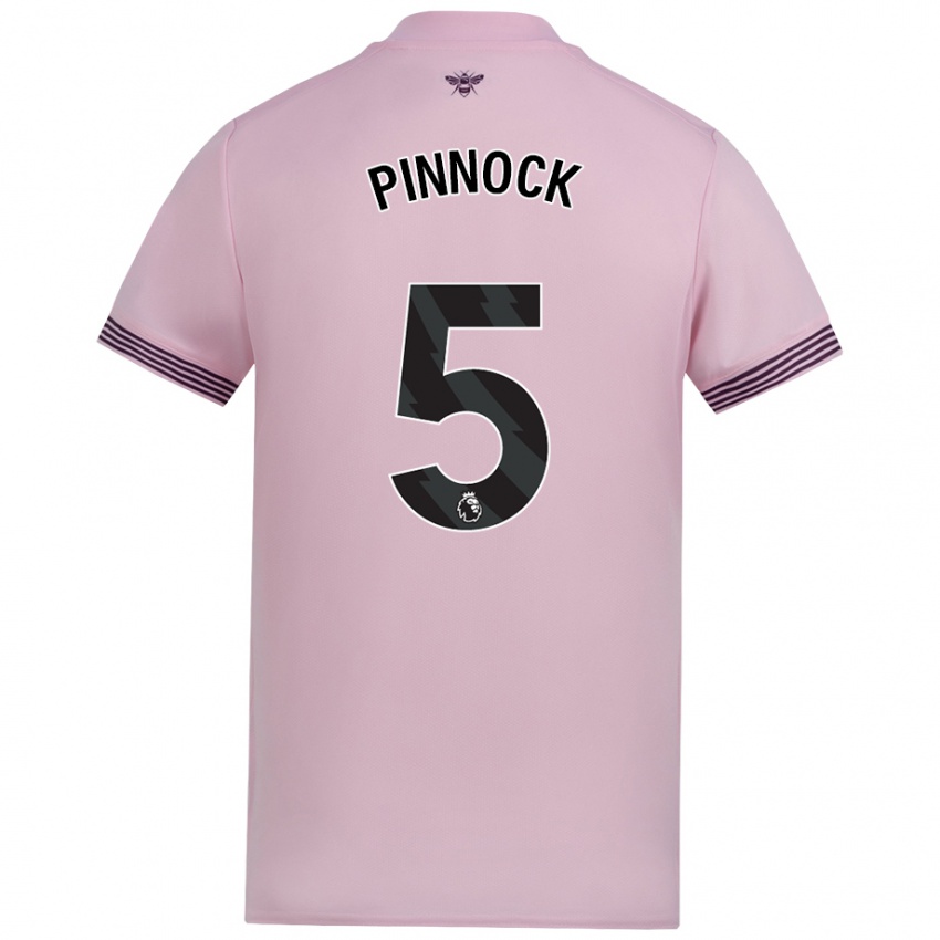 Kinderen Ethan Pinnock #5 Roze Uitshirt Uittenue 2024/25 T-Shirt