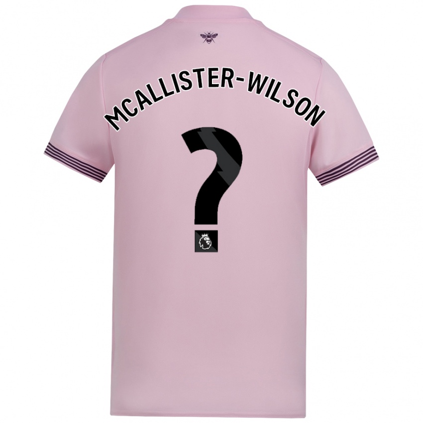 Kinderen Zack Mcallister-Wilson #0 Roze Uitshirt Uittenue 2024/25 T-Shirt